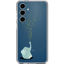 Le Balvo Samsung Galaxy S24 Fe Uyumlu Uyuyan Fil Baskılı Silikon Kılıf