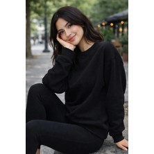 Buyolog Kadın Oversize Premium 3 Iplik Şardonlu Sweatshirt
