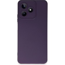 Realme C53 Kılıf Nano Içi Kadife Silikon - Mor