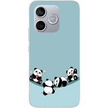 Le Balvo Honor 600 Lite Uyumlu Panda Ailesi Baskılı Silikon Kılıf