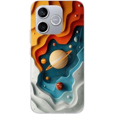 Le Balvo Honor 600 Lite Uyumlu Uzay Renk Paleti Baskılı Silikon Kılıf