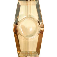 Premium Quality Premiumquality Gold Şeffaf Kristal Ikili Puro Küllüğü - TR9743