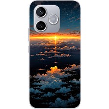 Le Balvo Honor 600 Lite Uyumlu Gün Batımı ve Ay Baskılı Silikon Kılıf