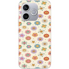 Le Balvo Honor 600 Lite Uyumlu Gülen Çiçekler Baskılı Silikon Kılıf