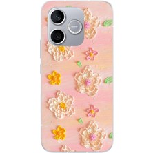 Le Balvo Honor 600 Lite Uyumlu Pastel Papatya Baskılı Silikon Kılıf
