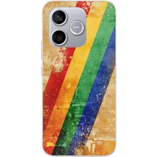 Le Balvo Honor 600 Lite Uyumlu Yan Gökkuşağı Baskılı Silikon Kılıf