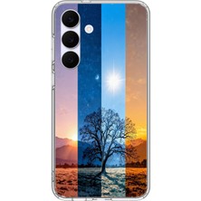 Le Balvo Samsung Galaxy S25 Fe Uyumlu Gündoğumu Mevsimi Baskılı Silikon Kılıf