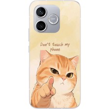Le Balvo Honor 600 Lite Uyumlu Dont Touch My Phone Baskılı Silikon Kılıf