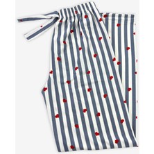 Ziccho Beli Lastikli Desenli Pamuklu Kadın Pijama Altı