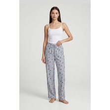 Ziccho Beli Lastikli Desenli Pamuklu Kadın Pijama Altı