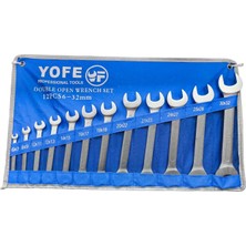 Yofe Iki Tarafı Açık Anahtar Takımı 12 Parça (6-32 Mm)
