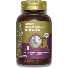 Nutriglow Doğası Değiştirilmemiş Eklem ve Kıkırdak Destekleyici Tip II Kolajen Takviyesi 30 Kapsül