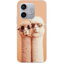Le Balvo Honor 600 Lite Uyumlu Sevgili Lamalar Baskılı Silikon Kılıf