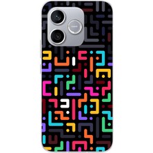 Le Balvo Honor 600 Lite Uyumlu Renkli Karışık Çizgiler Baskılı Silikon Kılıf