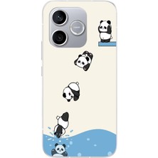 Le Balvo Honor 600 Lite Uyumlu Yüzen Pandalar Baskılı Silikon Kılıf