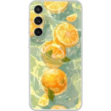 Le Balvo Samsung Galaxy S23 Fe Uyumlu Limonlar Pastel Baskılı Silikon Kılıf