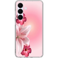 Le Balvo Samsung Galaxy S25 Fe Uyumlu Tematik Çiçek Baskılı Silikon Kılıf