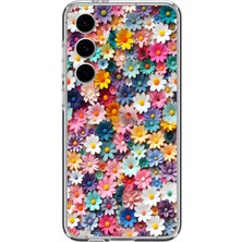 Le Balvo Samsung Galaxy S24 Fe Uyumlu Pastel Çiçekler Baskılı Silikon Kılıf