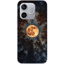 Le Balvo Honor 600 Lite Uyumlu Ay Gökyüzü Baskılı Silikon Kılıf