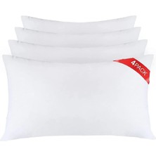 La Mehser 4 Adet Otel Yastığı Silikon Yastık 50X70 Saf Silikon Elyaf Dolgulu Yüksek Kalite Uyku Yastığı
