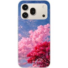Le Balvo Honor 600 Pro Uyumlu Kırmızı Pembe Ağaçlar Baskılı Silikon Kılıf