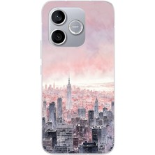 Le Balvo Honor 600 Lite Uyumlu Gökdelenler Baskılı Silikon Kılıf