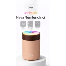 Divex LED Işıklı Hava Nemlendirici - 20 M2 Etkili Ultrasonik Buhar Makinesi - Rgb Aroma Difüzörü