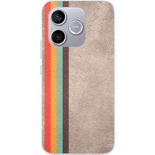 Le Balvo Honor 600 Lite Uyumlu Retro Gökkuşağı Baskılı Silikon Kılıf