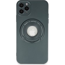 Apple Iphone 12 Pro Kılıf Lukka Magneticsafe Kapak - Koyu Yeşil