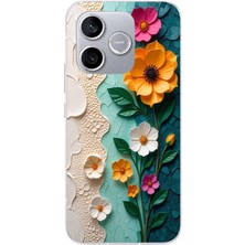 Le Balvo Honor 600 Lite Uyumlu Güzel Modern Çiçekler Baskılı Silikon Kılıf