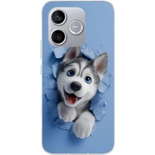 Le Balvo Honor 600 Lite Uyumlu Sibirya Kurdu Baskılı Silikon Kılıf