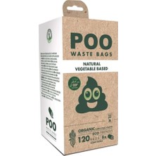 M-Pets Poo Dışkı Poşeti 15 Yaprak Natural 8li Paket