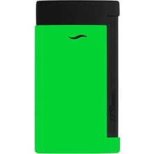 S.t. Dupont Fluo Slim 7 Chrome Neon Green Çakmak 27772