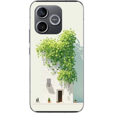 Le Balvo Honor 600 Uyumlu Sarmaşıklı Ev Baskılı Silikon Kılıf