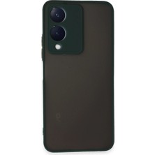 Vivo Y17S Kılıf Montreal Silikon Kapak - Yeşil