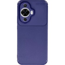 Derin Stok Nova 12S Kılıf Auto Focus Karbon Kapak - Lacivert