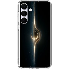 Le Balvo Samsung Galaxy S25 Fe Uyumlu Galaksi Uzay Baskılı Silikon Kılıf