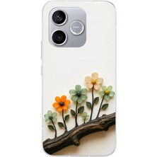 Le Balvo Honor 600 Lite Uyumlu Dalda Açan Çiçekler Baskılı Silikon Kılıf
