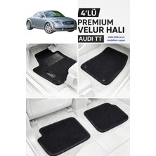 ECARTEKS Premium Quality Car Accessories Audı Tt 1998-2006 Arası Modellere Uyumlu Premium Velur Halı Paspas Takımı - Özel Topuk Destekli