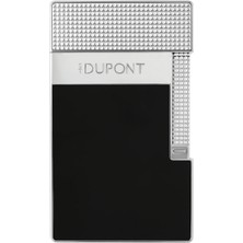 S.t. Dupont Siyah Gümüş Tek Torch & Soft Flame Masa Tipi Puro Çakmağı T20101