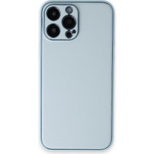 Apple Iphone 14 Pro Kılıf Coco Deri Silikon Kapak - Sky Blue