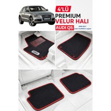 ECARTEKS Premium Quality Car Accessories Audı Q5 2008-2017 Arası Modellere Uyumlu Premium Velur Halı Paspas Takımı - Özel Topuk Destekli