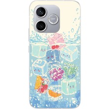 Le Balvo Honor 600 Lite Uyumlu Kare Buzlar Baskılı Silikon Kılıf