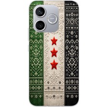 Le Balvo Honor 600 Lite Uyumlu Suriye Bayrağı Dokuma Baskılı Silikon Kılıf