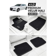 ECARTEKS Premium Quality Car Accessories Audı A5 2009 Sonrası Sportback Premium Velur Halı Paspas Takımı - Özel Topuk Destekli