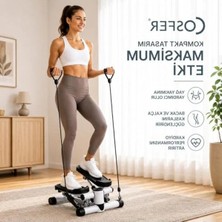 Odea Direnç Lastikli Step Egzersiz Aleti, Kardiyo ve Bacak Çalıştırır