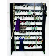 UltraMint Şık Dekoratif Çivi Küpe Takı Askısı ve Organizer, Siyah, 34,5X25 cm