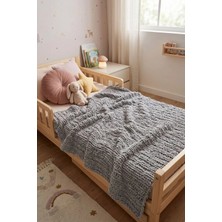 Palmera Softy Ultra Yumuşak Gri Bebek ve Çocuk Battaniyesi 120X195 cm - Tek Kişilik Genç Battaniyesi
