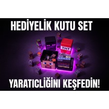 ENDERMAN Saklama Kutusu | 150 Parça +6 Karakter Minecraft Manyetik Blok Set