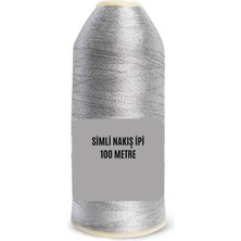 Gümüş Nakış Simi 100M - Parlak Şık Dekorasyon